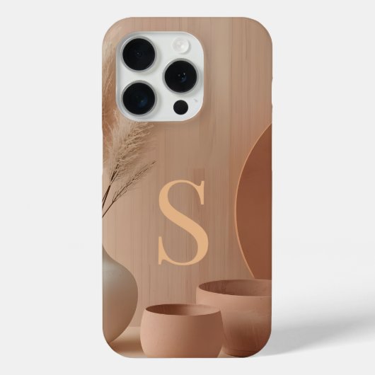 Minimale Monogramm S-Handyhülle – Moderne Ästhetik Case-Mate iPhone Hülle (Rückseite)