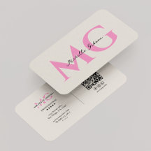 Minimale Monogramm-Sand-Rosa-Initialen-Schönheit