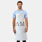 Minimale Monogramm Schürze (Getragen)