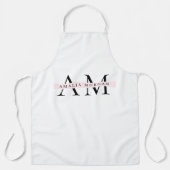 Minimale Monogramm Schürze (Vorderseite)