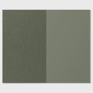 Minimale Moosgrüne Geschenkverpackung – Anpassbar Geschenkpapier