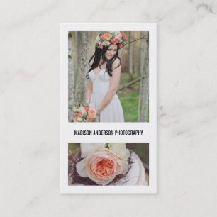 Minimale mutige 2% pipe% Fotografie-Visitenkarten Visitenkarte