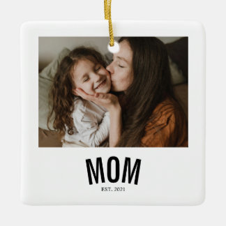 Minimale Mutter etablierte Foto Keramikornament