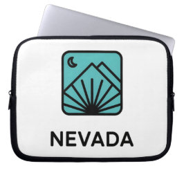 Minimale nächtliche Berglandschaftsgestaltung Laptopschutzhülle
