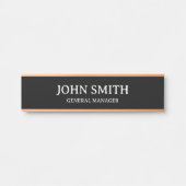 Minimale Namens- und Positionsgestaltung Beruflich Türschild (Vorderseite )