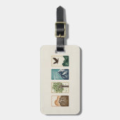 Minimale Natur-Set – Berg- und Baum-Kunst Gepäckanhänger (Vorderseite vertikal)