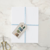 Minimale Natur-Set – Berg- und Baum-Kunst Geschenkanhänger (Mit Garn)