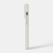 Minimale Natur-Set – Berg- und Baum-Kunst iPhone Hülle (Linke Seite)