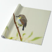 Minimale Natur-Vogelumwickelpapier Geschenkpapier (Ungerollt)