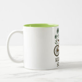 Minimale Naturzitat-Design Zweifarbige Tasse