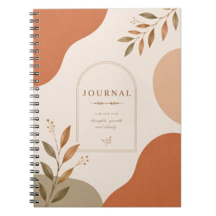 Minimale neutrale Journal-Notizbuch Notizblock