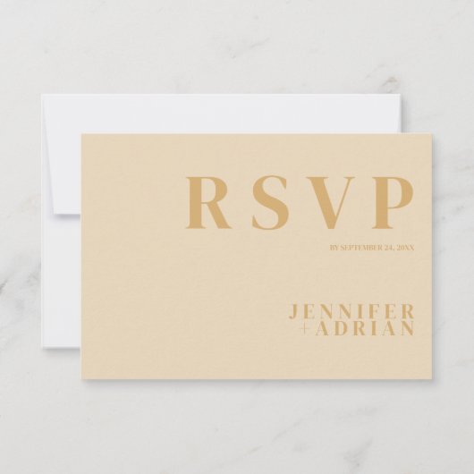 Minimale niederländische weiße RSVP-Karte Einladung (Rückseite)