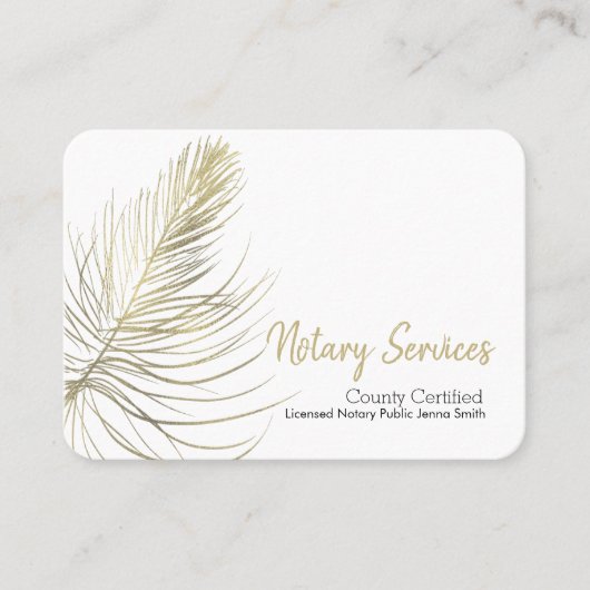 Minimale Notare Services Gold Earthy Square Visitenkarte (Vorderseite)