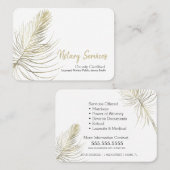 Minimale Notare Services Gold Earthy Square Visitenkarte (Vorne/Hinten)