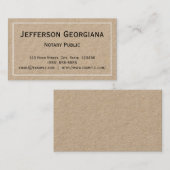 Minimale Notars-Visitenkarte Visitenkarte (Vorne/Hinten)