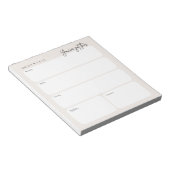 Minimale Notizblock-Tagesplanerkladde Notizblock (angewinkelt)