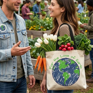 Minimale Öko-Geschenke zum Tag der Erde Tasche