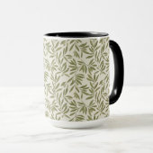 Minimale Olivenzweig-Muster Tasse (VorderseiteRechts)