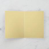 Minimale Orange Ästhetik – Stylischer 3D-Charakter Karte (Innenseite)