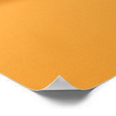 Minimale Orange Ästhetik – Stylischer 3D-Charakter Poster (Ecke)