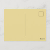 Minimale Orange Ästhetik – Stylischer 3D-Charakter Postkarte (Rückseite)