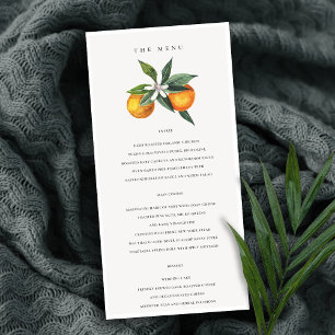Minimale Orange Boho Botanische Hochzeitskarte Dankeskarte