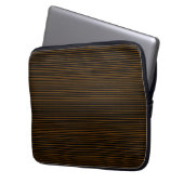Minimale Orangenlinien Laptopschutzhülle (Vorderseite Links)