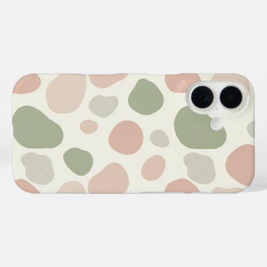 Minimale organische Blob-Muster Case-Mate iPhone Hülle (Rückseite (Horizontal))
