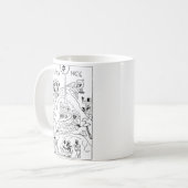 Minimale orthodoxe Weihnachtskrippe Kaffeetasse (Vorderseite Links)