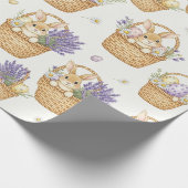 Minimale Ostern Hasen Pastell Frühling Muster (5) Geschenkpapier (Ecke)