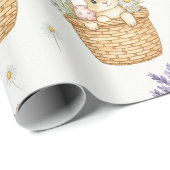 Minimale Ostern Hasen Pastell Frühling Muster (5) Geschenkpapier (Rolleneckpunkt)