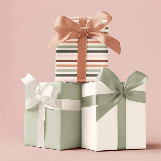 Minimale Osterweiche Frühlingsfarben Geschenkpapier Set