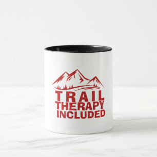 Minimale Outdoor-Berg-Gestaltung Wandern Tasse