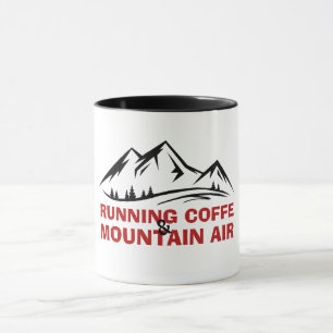 Minimale Outdoor-Berg-Gestaltung Wandern Tasse