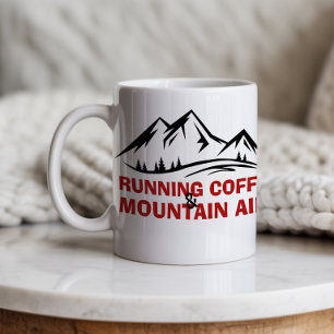 Minimale Outdoor-Berg-Gestaltung Wandern Tasse