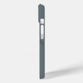 Minimale Palme Baum Muster Blau Grau Tropisch Case-Mate iPhone Hülle (Rückseite / Links)