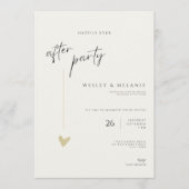 Minimale Party-Einladung Happily Ever After Party Einladung (Vorderseite)