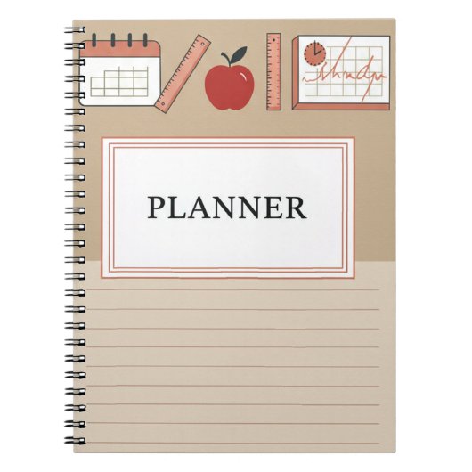 Minimale Pastelabdeckung Notizblock (Vorderseite)