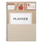 Minimale Pastelabdeckung Notizblock (Vorderseite)