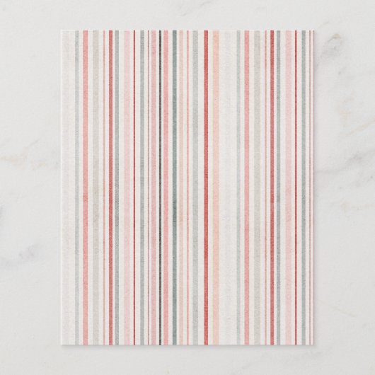 Minimale Pastell-Streifenmuster-Flugblatt Flyer (Vorne)