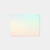 Minimale Pastellfarben Post-it Klebezettel (Vorderseite)