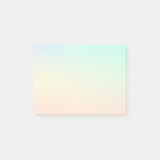 Minimale Pastellfarben Post-it Klebezettel (Vorderseite)
