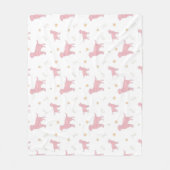 Minimale Pastellrosa Labrador Retriever Decke (Vorderseite)