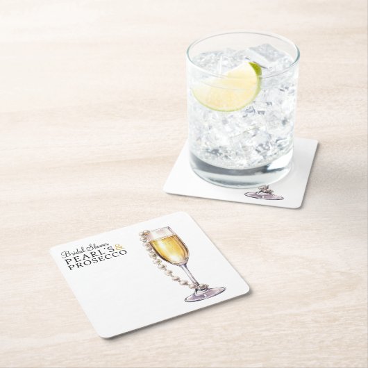 Minimale Perlen aus Brautparty und Party der Staat Rechteckiger Pappuntersetzer (Vor Ort)