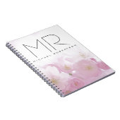 Minimale personalisierte Berufliche Monogramm Notizblock (Rechte Seite)