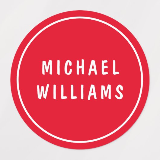 Minimale Personalisierte Boy Name Set Labels Etiketten (Design 2)