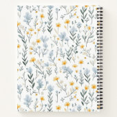 Minimale Personalisierte Namen Wasserfarben-Wildbl Notizblock (Rückseite)