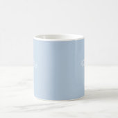 Minimale personalisierte Namens-Tasse Kaffeetasse (Mittel)