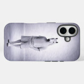 Minimale Pferde in lässiger moderner Kleidung Case-Mate iPhone Hülle (Rückseite (Horizontal))