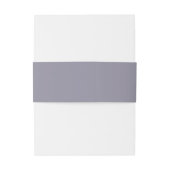 Minimale Pflanze Leaf Soft Violet Hochzeit Einladungsbanderole (Rückseitenbeispiel)
